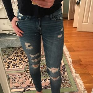 abercrombie ripped skinny jeans